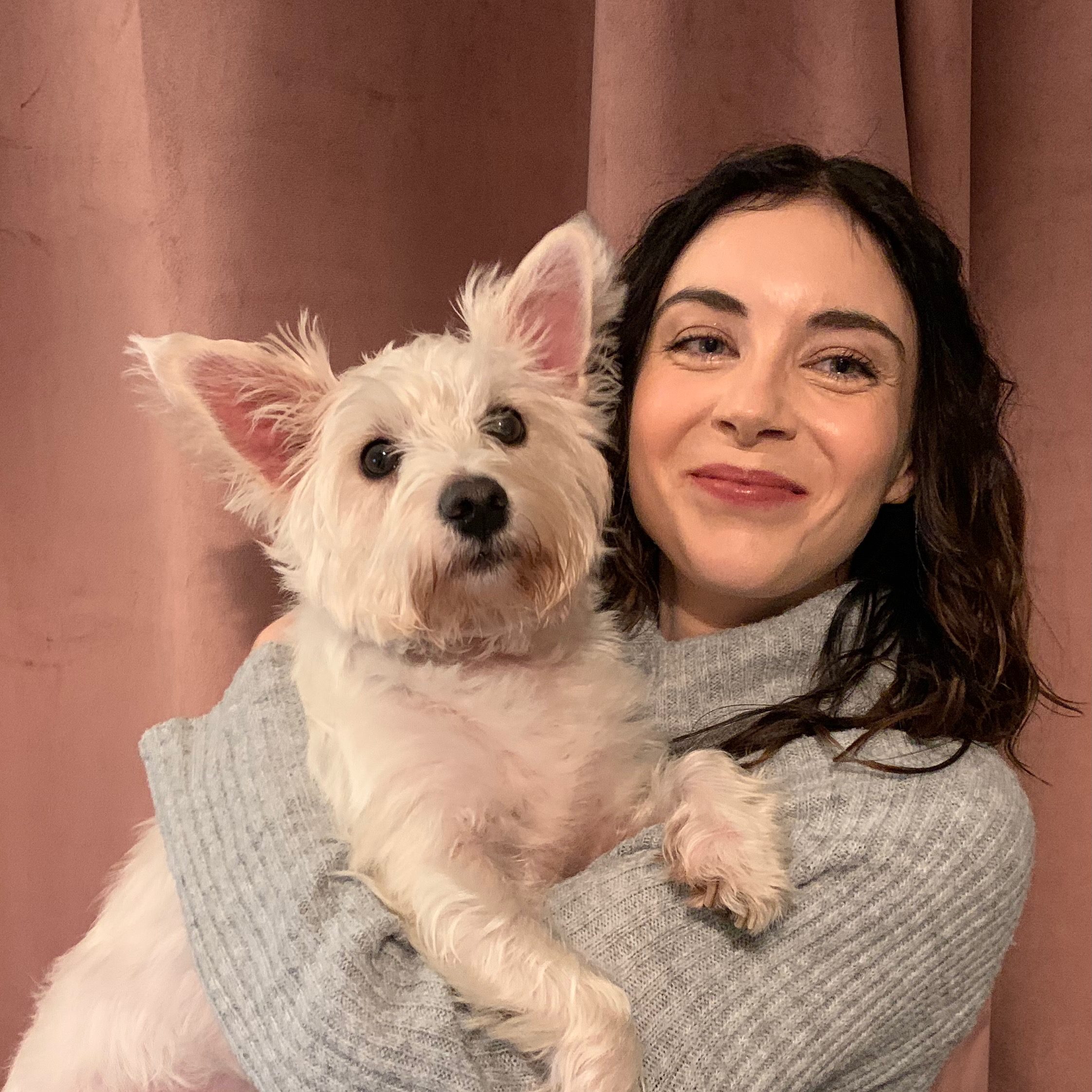 Kristina Adams and her dog, Millie, 2022